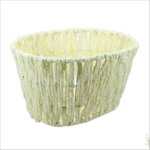 Süsle Bebek ve Parti Kulplu Oval Sepet - 24 x 18 x 14 cm