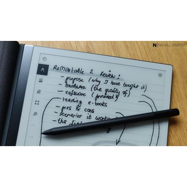 Remarkable 2 Digital Paper Tablet + Marker Plus + Kapaklı Kitabı
