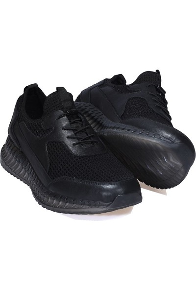 Carfier Casual Spor Siyah Erkek Deri Ayakkabı