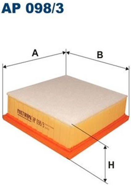 AP098/3 Hava Filtresi Corsa D Doblo 10-Linea 07-Punto 05-Mito 08 55184249 5834043 AP0983 (WC599258)