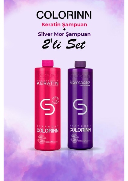 Keratin Ve Silver Mor Şampuan 2'Li Set (2*1000 Ml) fiyatları