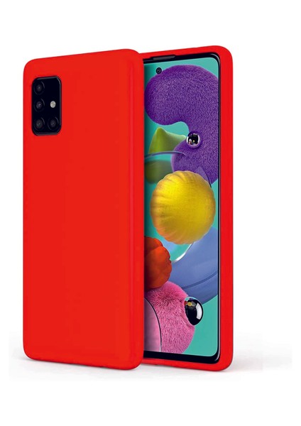 Samsung Galaxy A71 Kılıf Kamera Korumalı Silikon Rubber Arka Kapak
