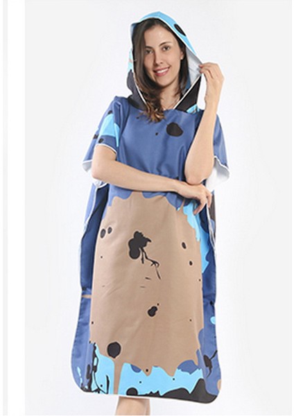 Lovehome Hızlı Kuruyan Desen Baskılı Yetişkin Plaj Havlusu - Çok Renkli (Yurt Dışından)