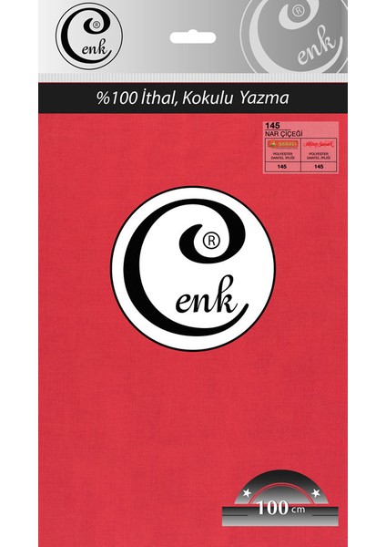 Düz Renk 100 Cm Poşetli Yazma - 0301-Nar Çiçeği