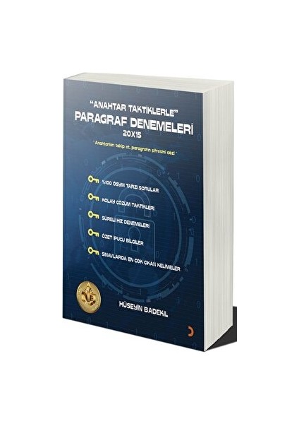 Anahtar Taktiklerle Paragraf Denemeleri 20×15
