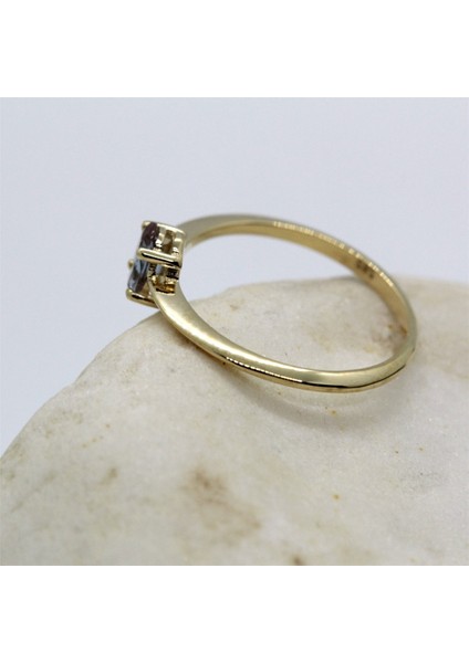 Tektaş Altın Yüzük - 14 Ayar Altın Oval 0.70 Ct Zultanit Taşlı Evlilik Teklifi Yüzüğü - Hediyelik fırsatları