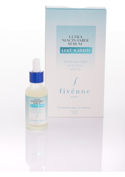 Fivenne Paris Ultra Niacinamide Leke Karşıtı Serum %10 Niacinamide - Panthenol- Hyalüronik Asit 30 ml