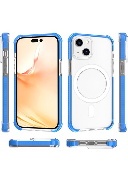 iPhone 14 Max Blue Için Magsafe Manyetik Akrilik Kılıf (Yurt Dışından) modelleri