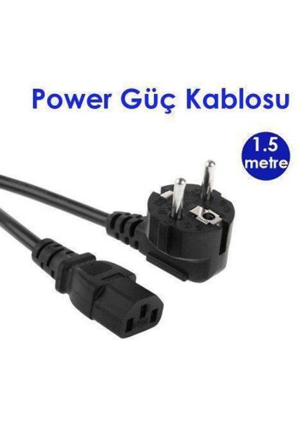 1.5 Metre Bilgisayar Monitör Power Güç Kablosu