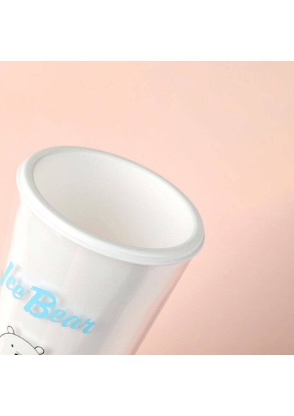We Bare Bears Çift Katlı Pipetli Şişe 550ML - Kutup Ayısı