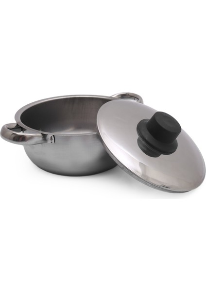 Paslanmaz Çelik Tencere Kalınparlak Metal Hammade