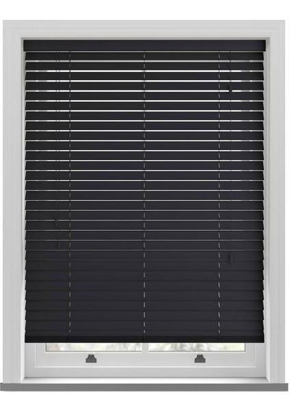 Ahşap Jaluzi Perde 50MM, Ahşap Perde, Ahşap Panjur Perde, Siyah fiyatları