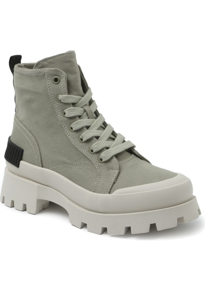 Kadın Bot RD-4361 John May Keten Yeşil