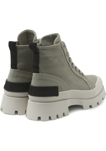 Kadın Bot RD-4361 John May Keten Yeşil