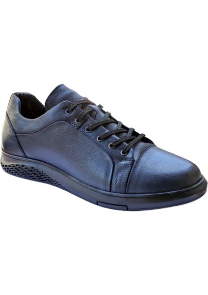 6027 Lacivert Erkek Günlük Deri Spor Ayakkabı