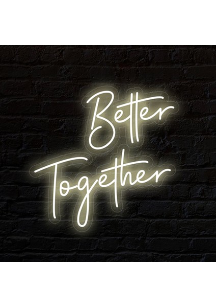 Better Together Neon Tabela / Better Together Neon Sign