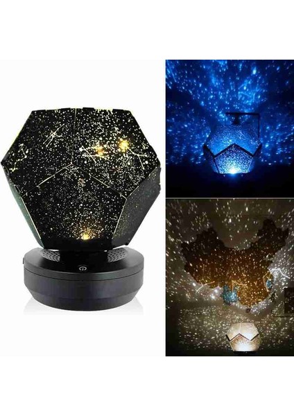 Galaxy Projektör Lambası - Siyah (Yurt Dışından)