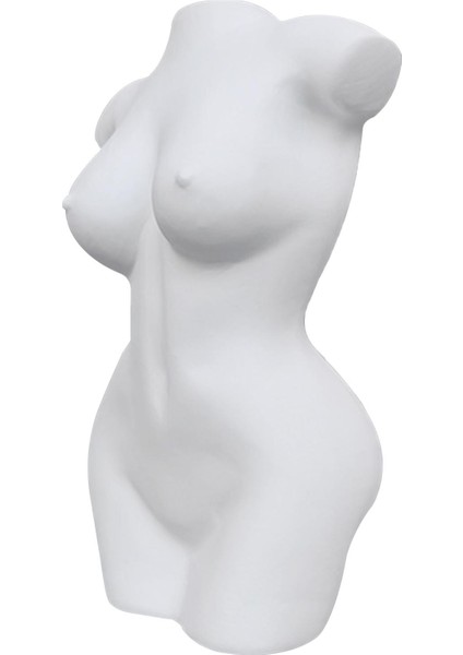 Reçine Kadın Vücut Vazo Reçine Bitkiler Pot Kadın Heykeller Süs Dekor Sarı (Yurt Dışından)