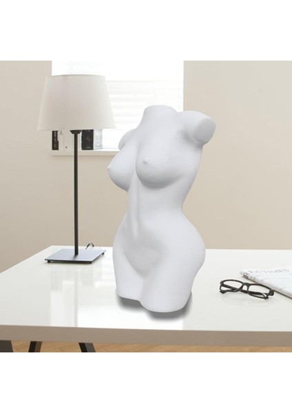 Reçine Kadın Vücut Vazo Reçine Bitkiler Pot Kadın Heykeller Süs Dekor Sarı (Yurt Dışından) fiyatları