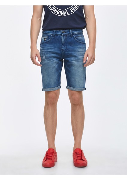 Erkek Lance Slim Jean Bermuda