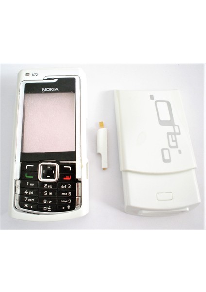Nokia N72 Kapak ve Tuş Takımı,sıfır,beyaz