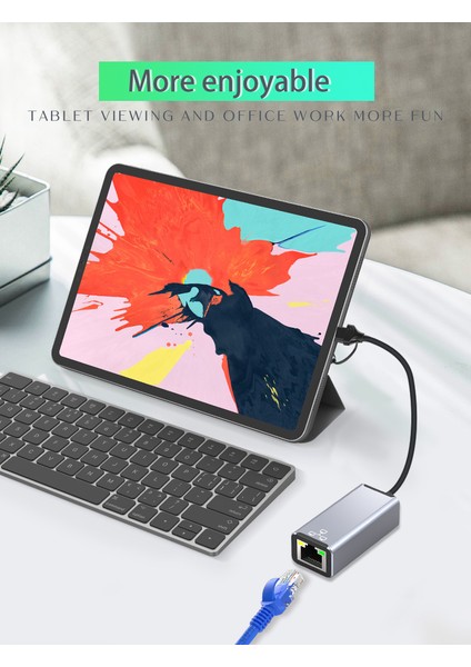 Type-C & USB 3.0 Çiftli Ethernet RJ45 Windows Macbook Uyumlu Çevirici Hub Adaptör fırsatları