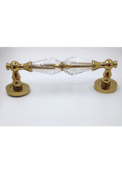 Metal Çiftli Çekme Kol - Sürgülü Kapı Kolu Altın Renk 25 cm fiyatları