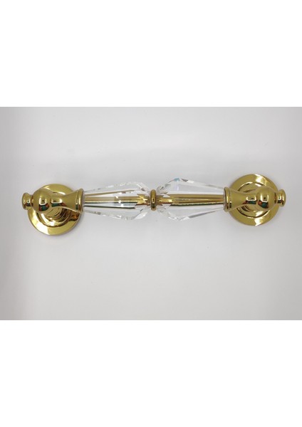 Metal Çiftli Çekme Kol - Sürgülü Kapı Kolu Altın Renk 25 cm modelleri