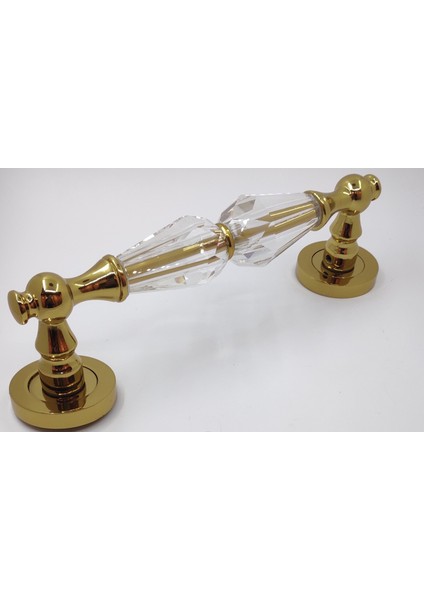 Metal Çiftli Çekme Kol - Sürgülü Kapı Kolu Altın Renk 25 cm fırsatları