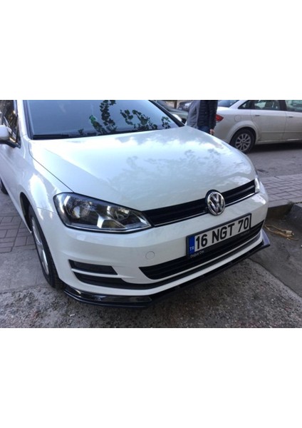 Volkswagen Golf 7 Düz Ön Lip (Plastik)