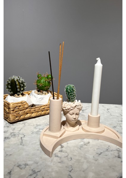 Mini Helen Kaktüs Şamdan ve Tütsülük