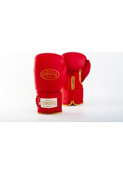 Classic Matte Red Pu Boks Eldiveni