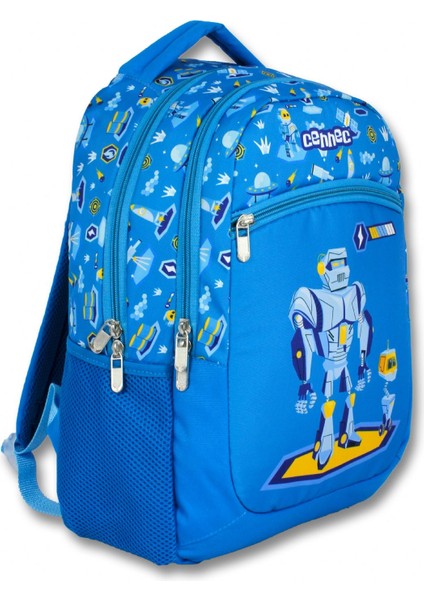 Mavi Robot Baskılı Ilkokul Sırt Çantası - Erkek Çocuk fiyatları