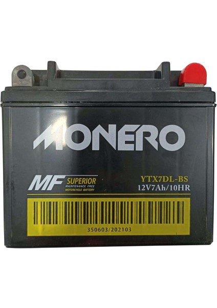 Motosiklet Akü YTX7DL-BS 12 Volt 7 Amper
