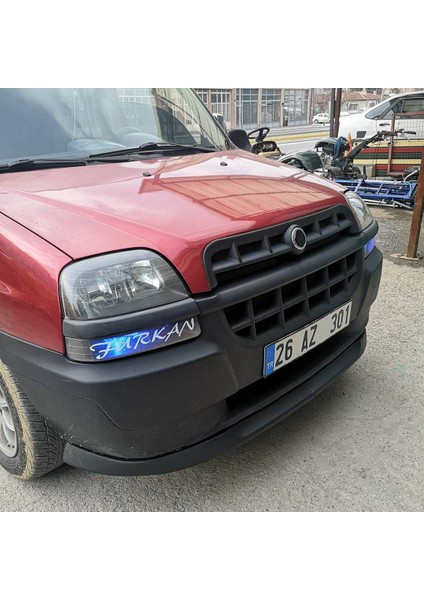Oto H.İ.T. Fiat Doblo D1 Uyumlu Astra H Lip 2 Parça Ön Tampon Eki