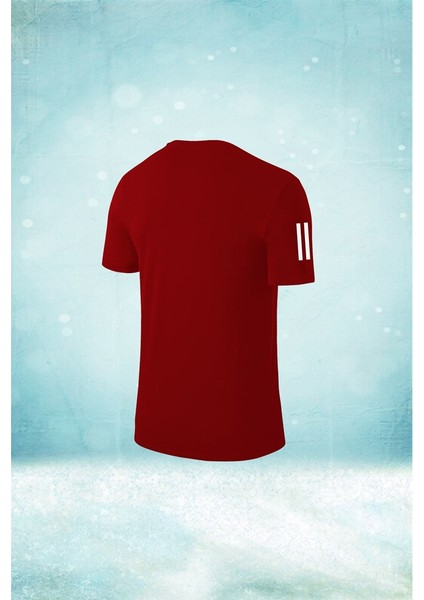 Erkek Bordo Dri-Fit Kumaş Yürüyüş ve Koşu Için Konforlu Kısa Kol T-Shirt S-3xl fiyatları