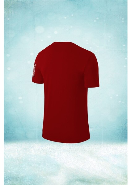 Erkek Bordo Dri-Fit Kumaş Baskısız Yuvarlak Yaka Kısa Kol T-Shirt S-3xl fiyatları