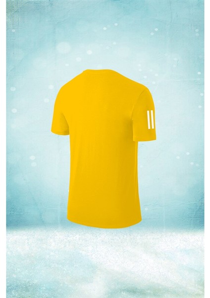 Erkek Sarı Dri-Fit Kumaş Baskısız Yuvarlak Yaka Kısa Kol T-Shirt S-3xl fiyatları