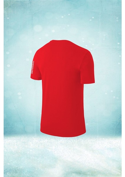 Erkek Kırmızı Dri-Fit Kumaş Baskısız Yuvarlak Yaka Kısa Kol T-Shirt S-3xl fiyatları