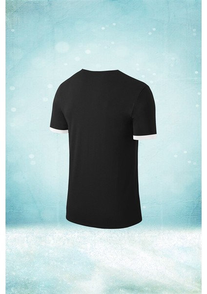 Büyük Beden Erkek Siyah Dri-Fit Kumaş Yuvarlak Yaka Şık Konforlu T-Shirt (4xl- 10XL) fiyatları