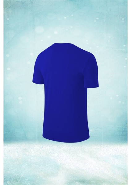 Oversize Erkek Mavi Dri-Fit Kumaş Antrenman ve Koşu Için Konforlu Kısa Kol T-Shirt (4xl- 10XL) fiyatları