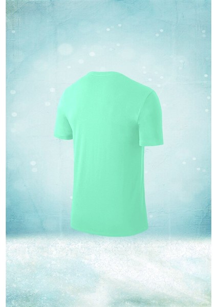 Büyük Beden Erkek Su Yeşili Dri-Fit Kumaş Baskısız Bisiklet Yaka Sporcu T-Shirt (4xl- 10XL) fiyatları