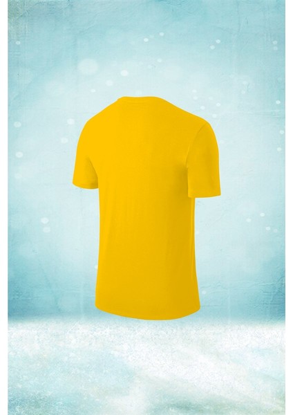 Büyük Beden Erkek Sarı Dri-Fit Kumaş Baskısız Yuvarlak Yaka Kısa Kol T-Shirt (4xl- 10XL) fiyatları