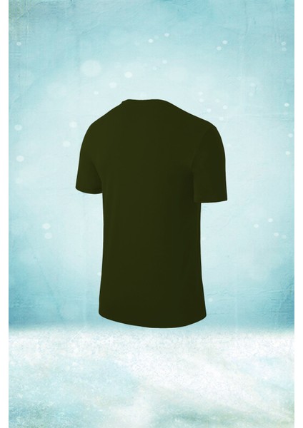 Büyük Beden Erkek Haki Dri-Fit Kumaş Yürüyüş ve Koşu Için Konforlu Sıfır Yaka T-Shirt (4xl- 10XL) fiyatları