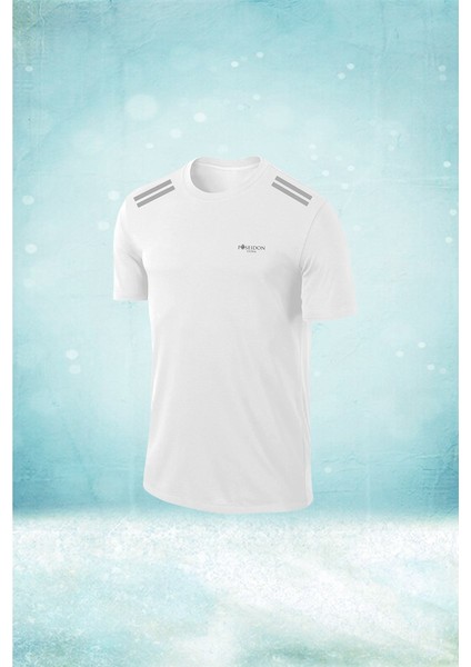 Büyük Beden Erkek Beyaz Dri-Fit Kumaş Baskısız Rahat Konforlu T-Shirt (4xl- 10XL)