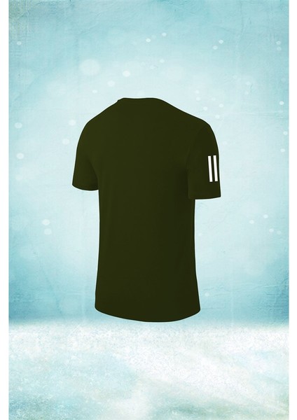 Büyük Beden Erkek Haki Dri-Fit Kumaş Baskısız Günlük Rahat T-Shirt (4xl- 10XL) fiyatları