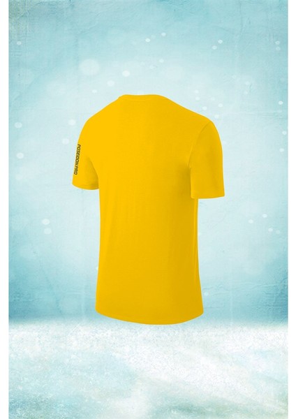 Büyük Beden Erkek Sarı Dri-Fit Kumaş Yürüyüş ve Koşu Için Konforlu Sıfır Yaka T-Shirt (4xl- 10XL) fiyatları