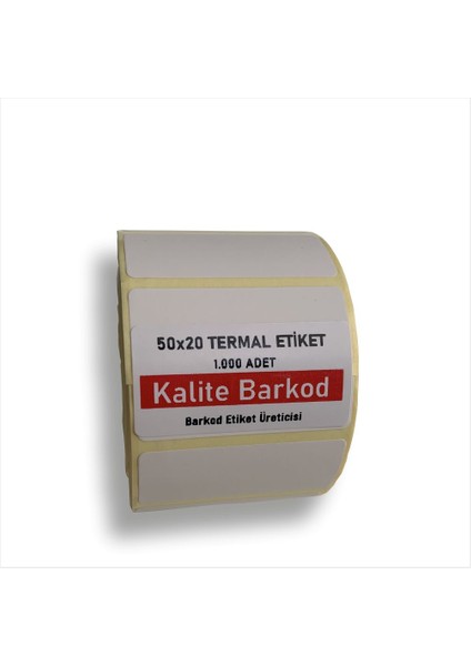 50X20 Termal Etiket |rulo Barkod Etiketi