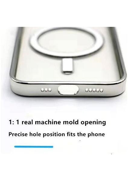 Apple iPhone 12 Pro Max Magsafe Uyumlu Parlak Lazer Telefon Kılıfı