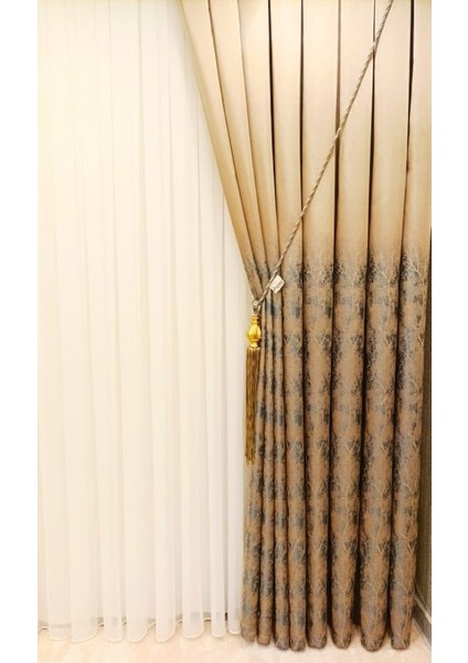 Bambu Beyaz 1/3 Sık Pileli Tül Perde Apm modelleri